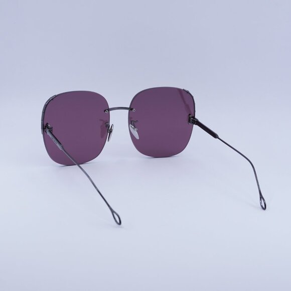 🕶️New Isabel Marant IM 0055/S KJ1 U1 Sunglasses - Ruthenium Frame, Plum Lenses - Picture 8 of 9